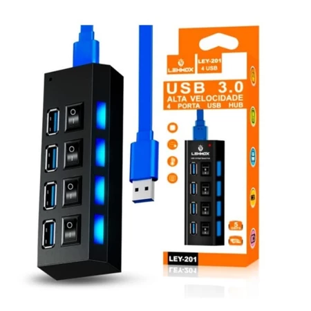 Hub USB 3.0 LEHMOX Ley-201
