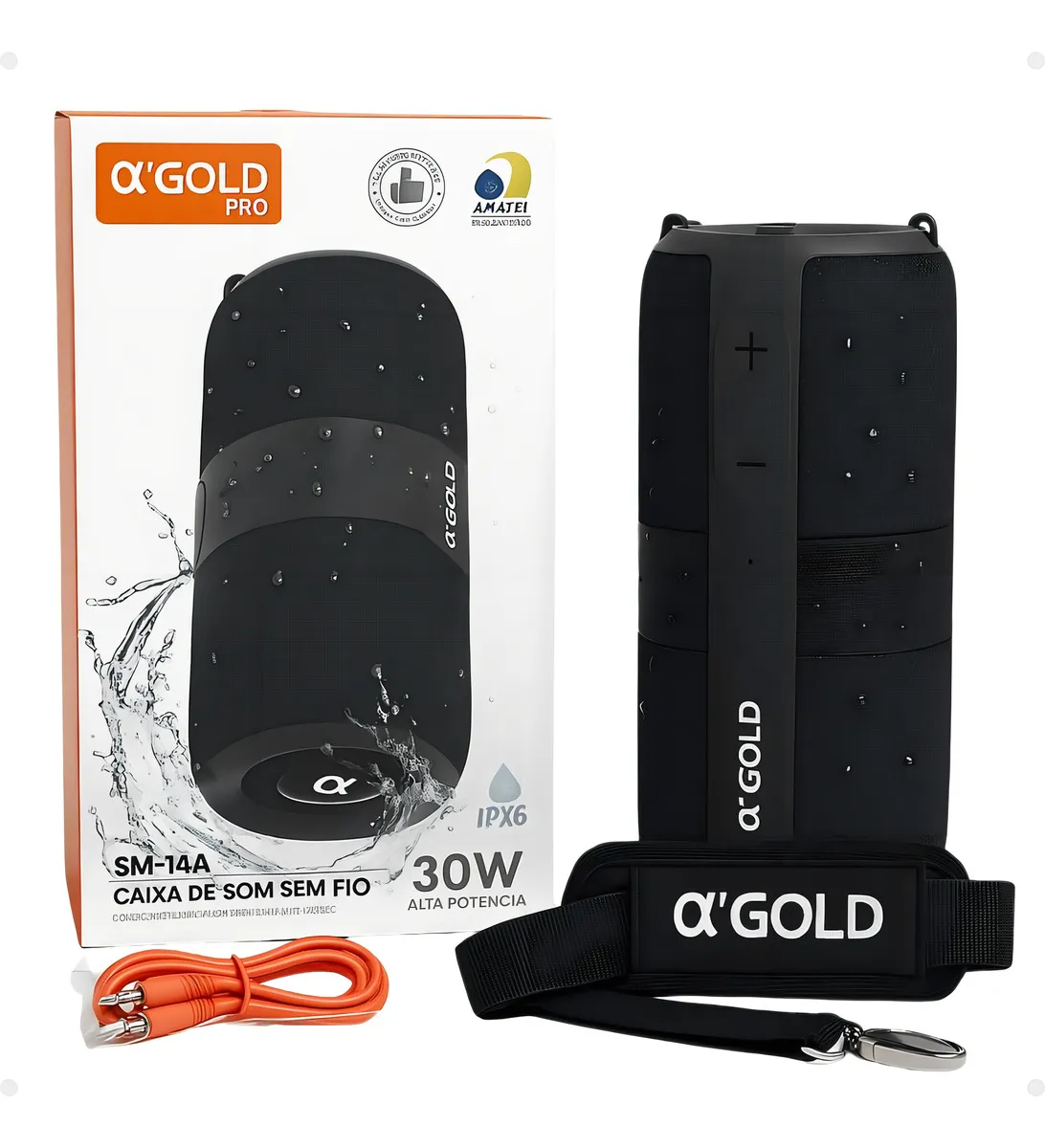 Caixa de Som α'gold SM-14A