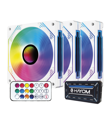 Kit 3 Fans Coolers HAYOM FC1309