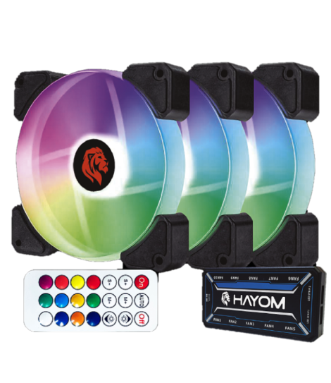 Kit 3 Fans Coolers HAYOM FC1306