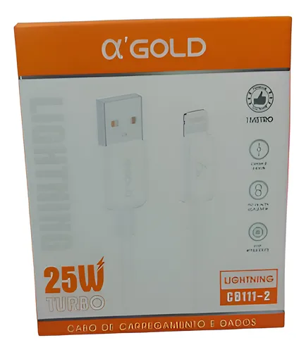 Carregador para iPhone α'gold 1M 25w CB111-2