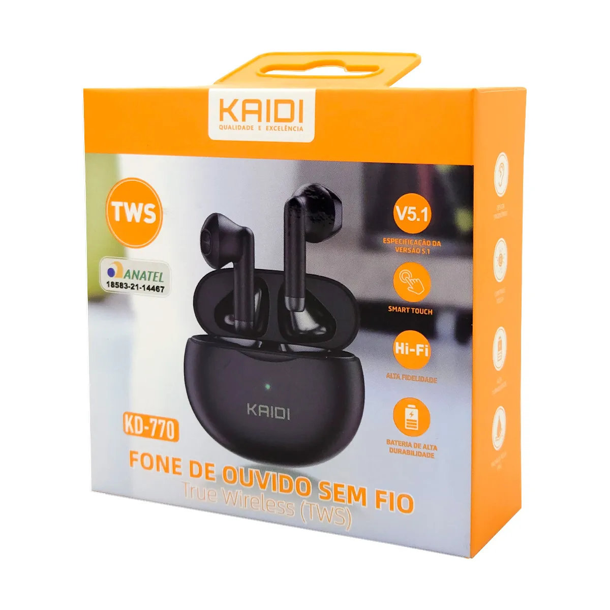Fone de ouvido Kaidi KD-770