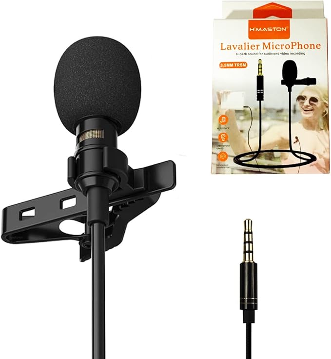 Lavalier Microphone 3.5mm adaptor 1.5M